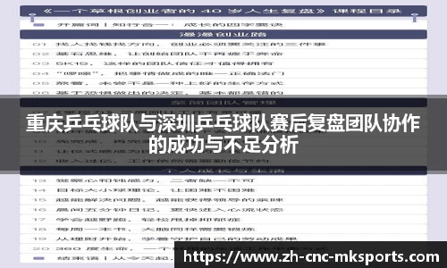 重庆乒乓球队与深圳乒乓球队赛后复盘团队协作的成功与不足分析